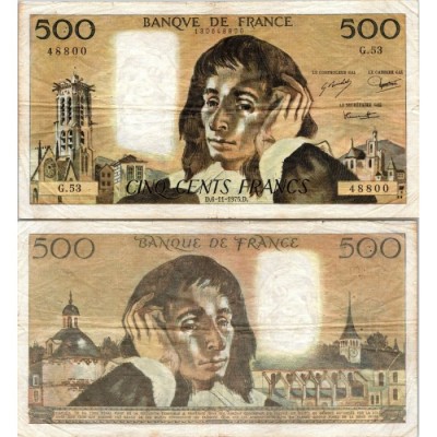 Fay.01.13 - 06/11/75 - Alph G.53 - 500 Francs Pascal