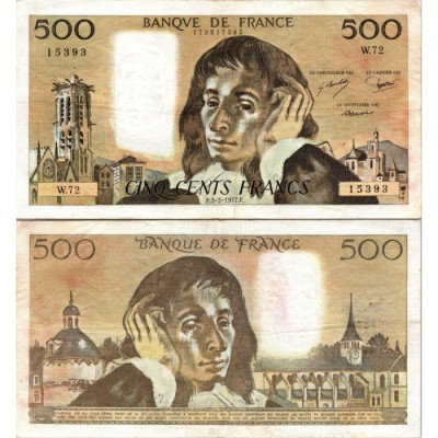 Fay.01.16 - 03/02/77 - Alph P.72 - 500 Francs Pascal