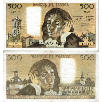 Fay.01.16 - 03/02/77 - Alph X.68 - 500 Francs Pascal