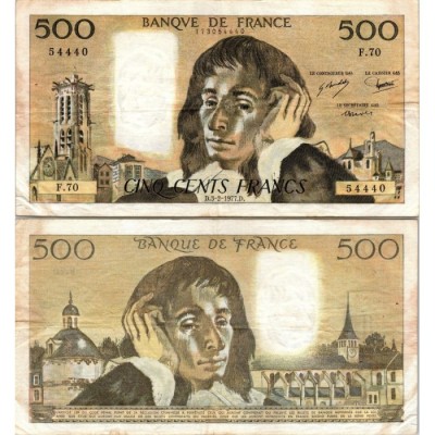 Fay.01.16 - 03/02/77 - Alph F.70 - 500 Francs Pascal