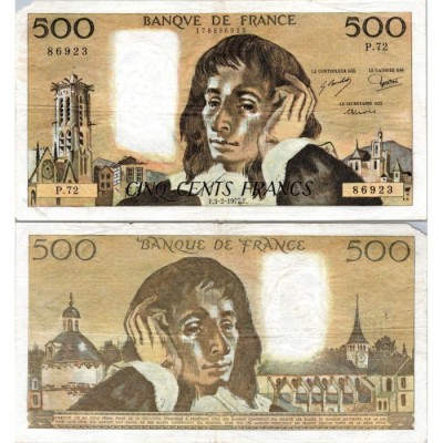 Fay.01.16 - 03/02/77 - Alph V.73 - 500 Francs Pascal
