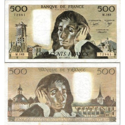 Fay.01.28 - 06/01/83 - Alph U.167 - 500 Francs Pascal