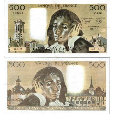 Fay.01.28 - 06/01/83 - Alph T.179 - 500 Francs Pascal