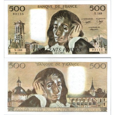 Fay.01.29 - 02/06/83 - Alph V.189 - 500 Francs Pascal