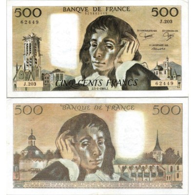Fay.01.30 - 05/01/84 - Alph J.203 - 500 Francs Pascal