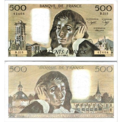 Fay.01.31 - 05/07/84 - Alph B.213 - 500 Francs Pascal