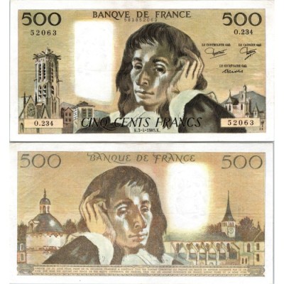 Fay.01.33 - 03/04/85 - Alph O.234 - 500 Francs Pascal