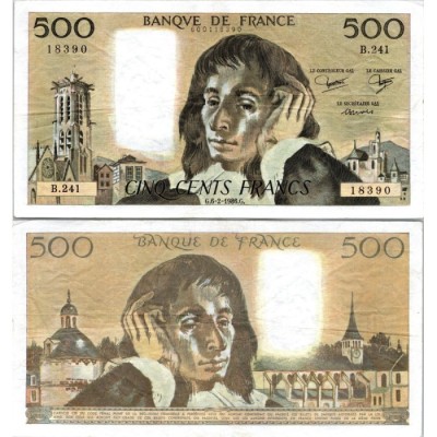 Fay.01.34 - 06/02/86 - Alph B.241 - 500 Francs Pascal