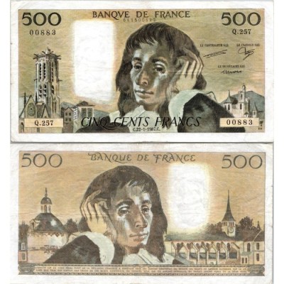 Fay.01.36 - 22/01/87 - Alph Q.257 - 500 Francs Pascal