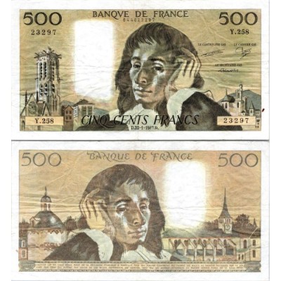 Fay.01.36 - 22/01/87 - Alph Y.258 - 500 Francs Pascal