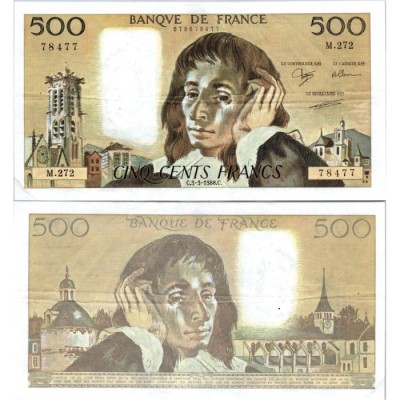Fay.01.38 - 03/03/88 - Alph M.272 - 500 Francs Pascal