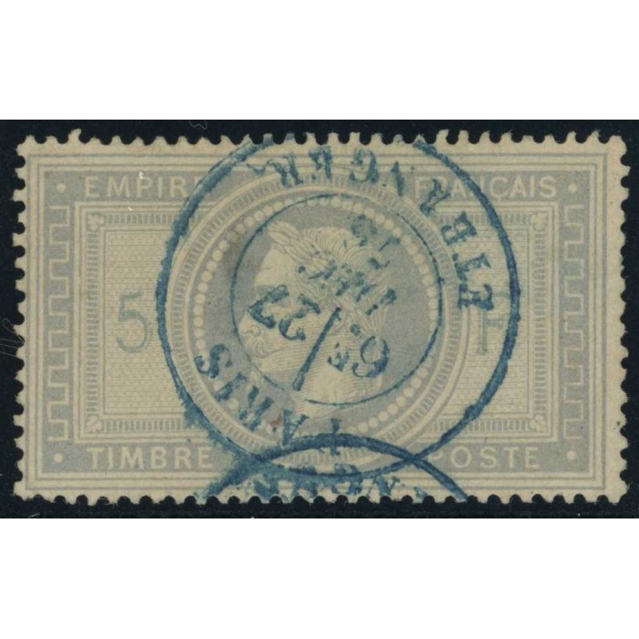 YT 33 - Oblitéré CaD Bleu Paris Etranger