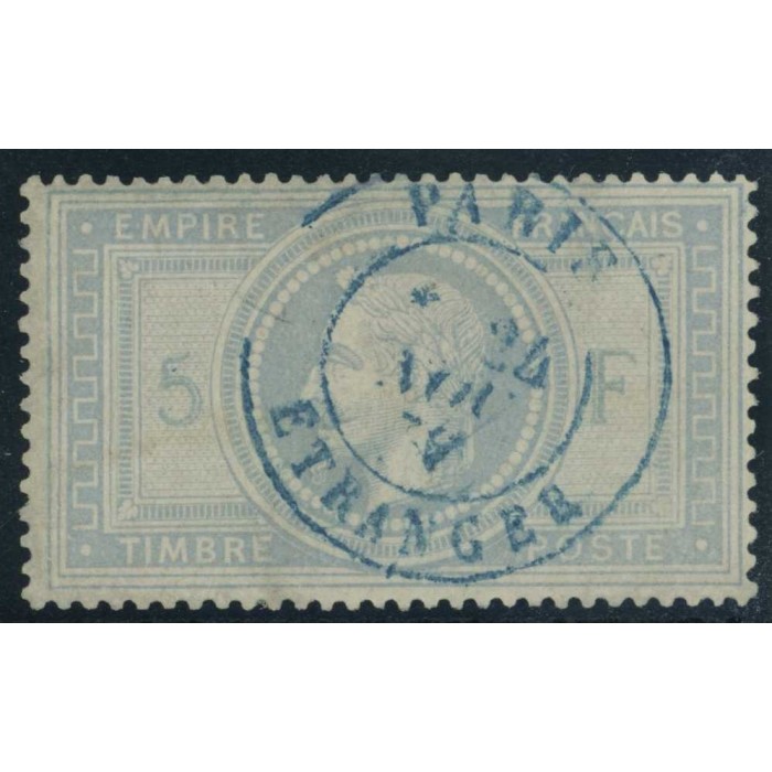 YT 33 - Oblitéré CaD Bleu Paris Etranger