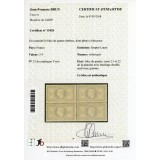 YT 33 - Bloc de 4 - Neuf x - Signé Brun / Calves / Margues - Certificat