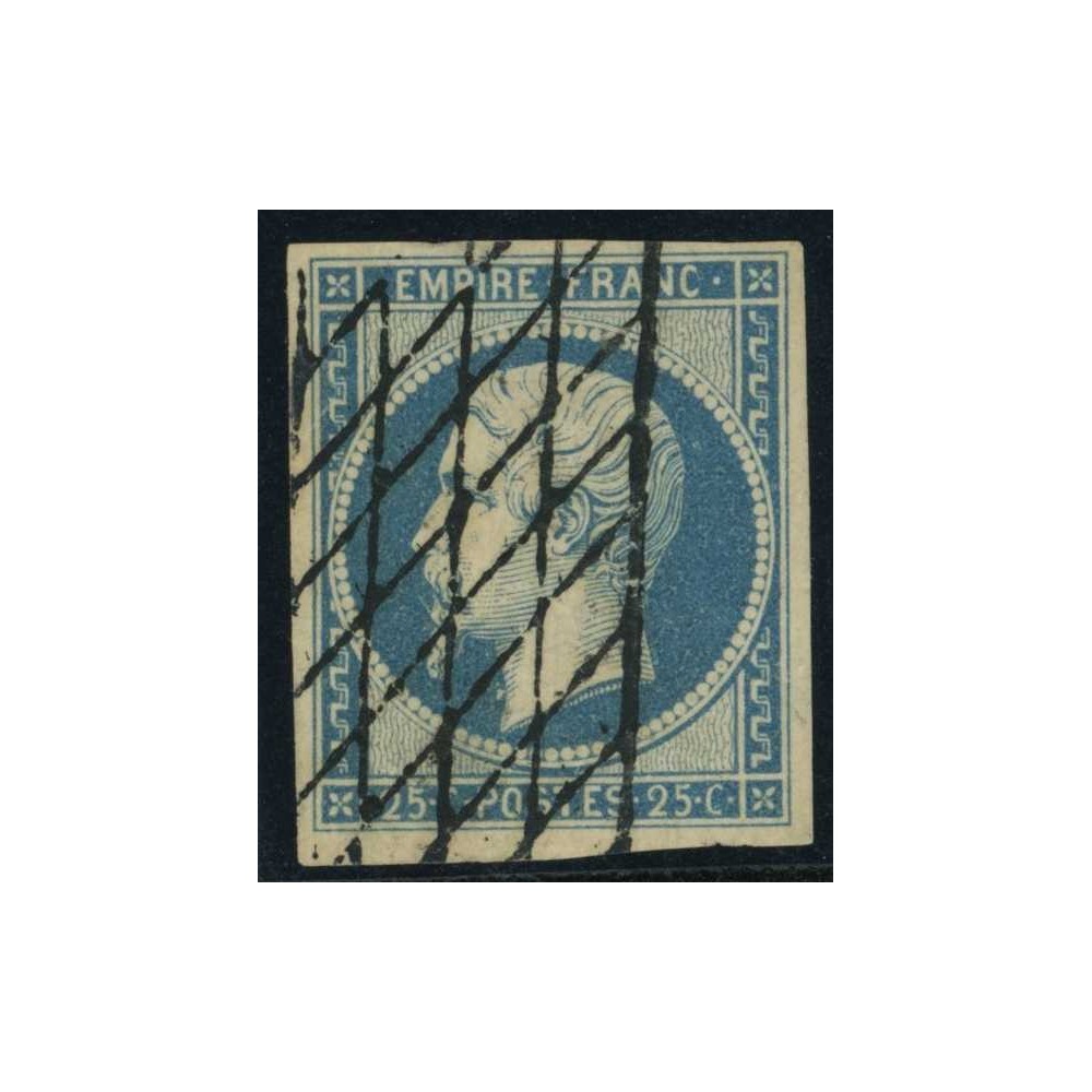 YT 15 - Oblitéré Grille sans fin - Signé