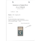 YT 15b - Neuf x - Filet d'encadrement - Certificat 4494