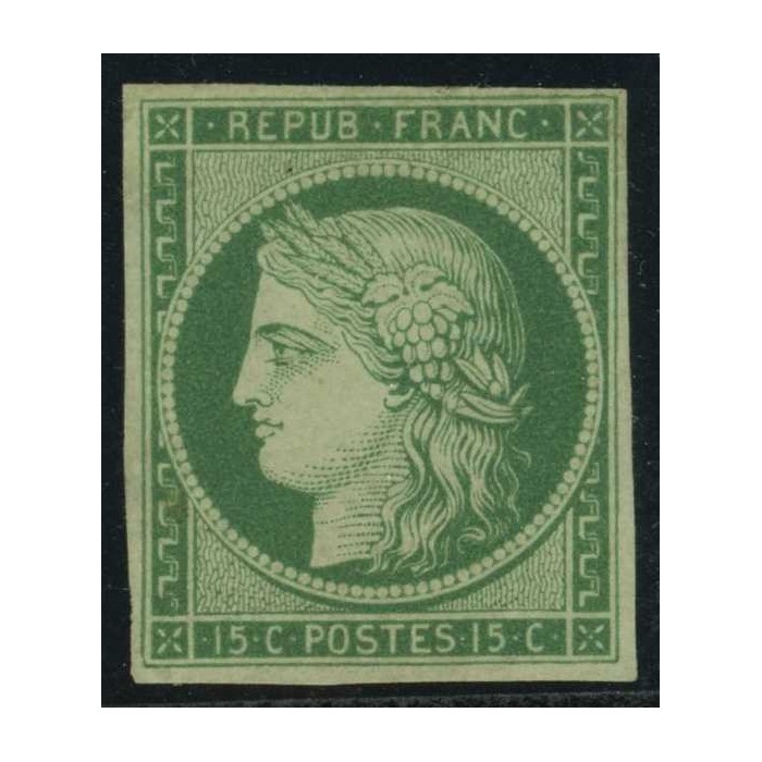 YT 2 - Neuf (x) - Signé Brun - Certificat 15619