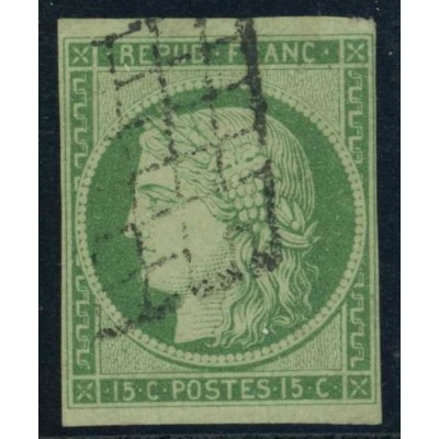 YT 2 - Oblitéré Grille - Signé Scheller