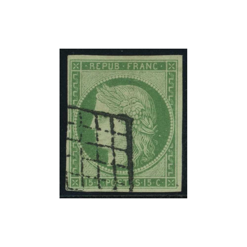 YT 2 - Oblitéré Grille - Signé Scheller