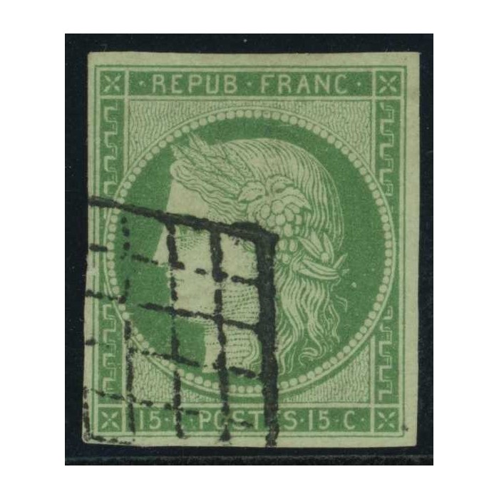 YT 2 - Oblitéré Grille - Signé Scheller