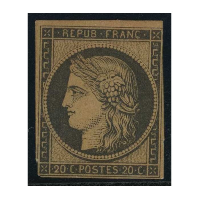 YT 3b - Noir sur Chamois - Neuf (x)