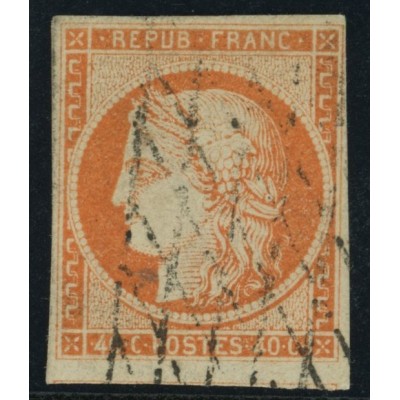 YT 5 - Oblitéré Grille sans fin - Signé Scheller