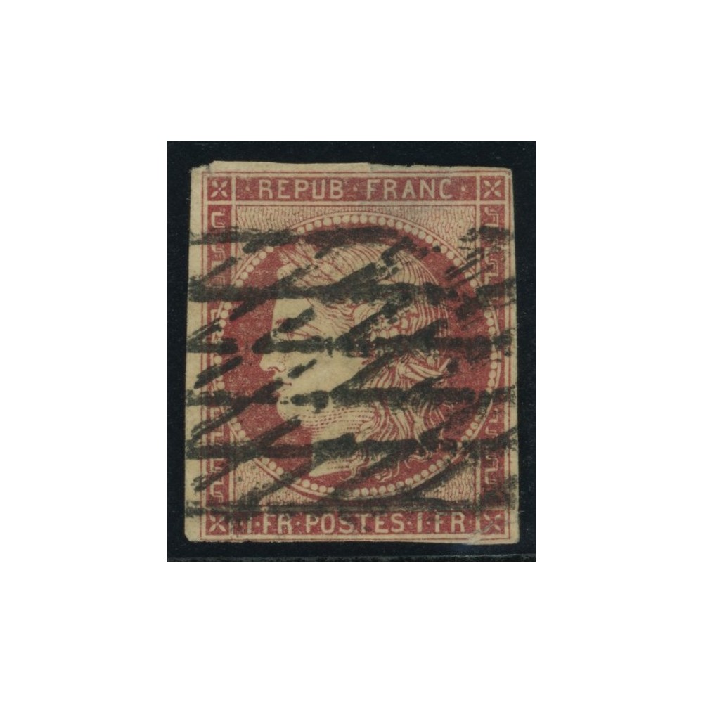 YT 6 - Oblitéré Grille sans fin