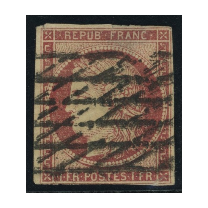 YT 6 - Oblitéré Grille sans fin