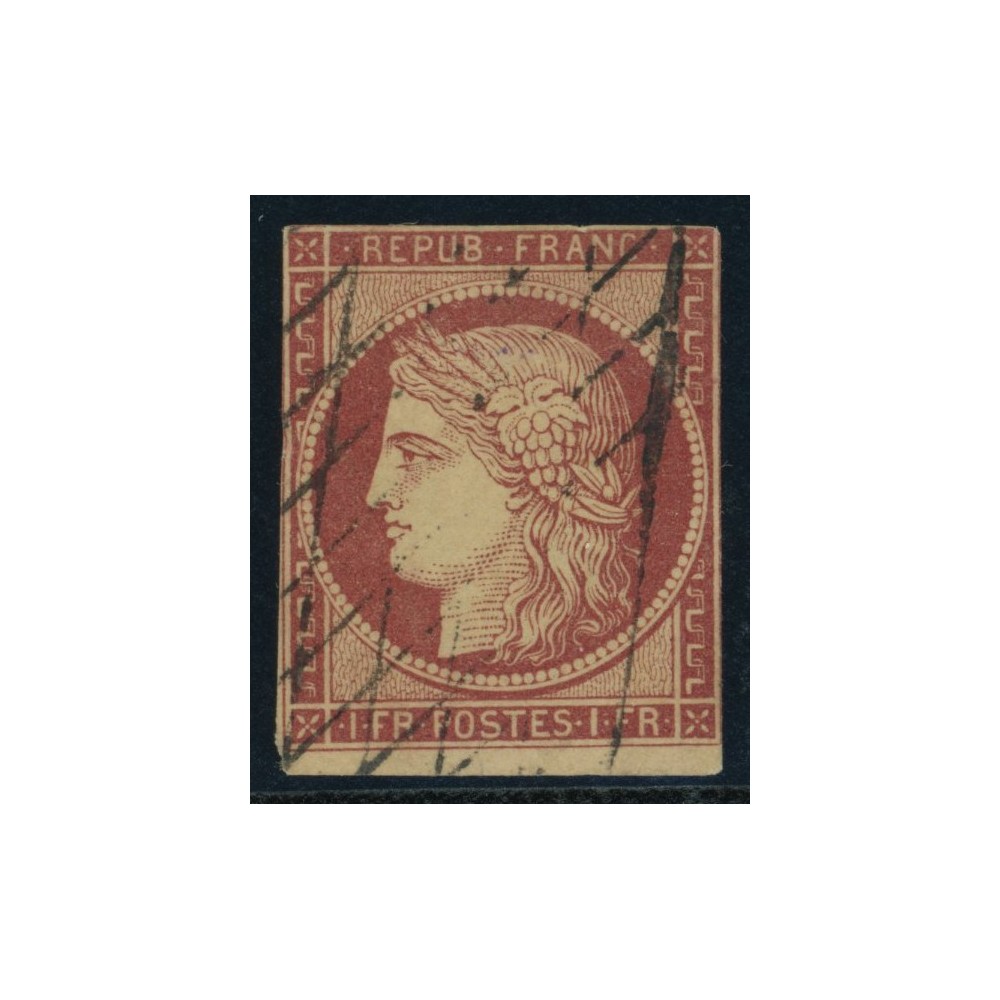 YT 6 - Oblitéré Grille sans fin