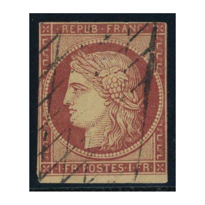YT 6 - Oblitéré Grille sans fin