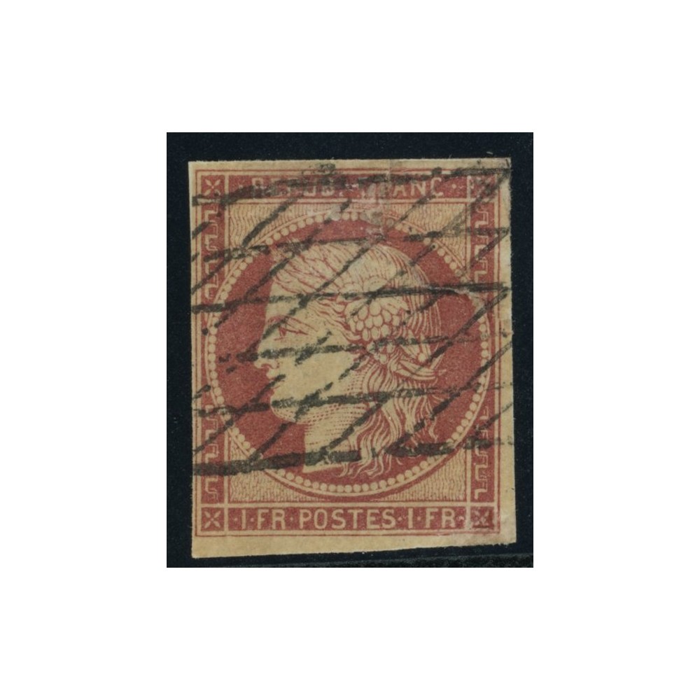 YT 6 - Oblitéré Grille sans fin