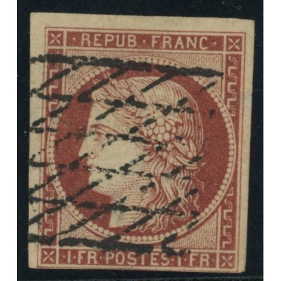 YT 6 - Oblitéré Grille sans fin