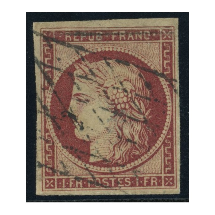 YT 6 - Oblitéré Grille sans fin