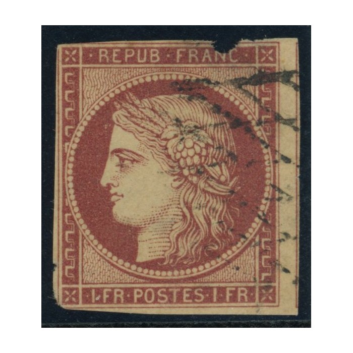 YT 6 - Oblitéré Grille sans fin