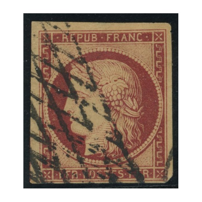 YT 6 - Oblitéré Grille sans fin