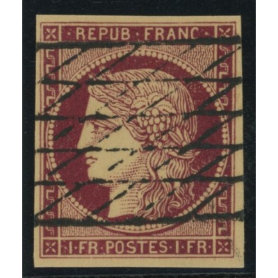 YT 6 - Oblitéré Grille sans fin