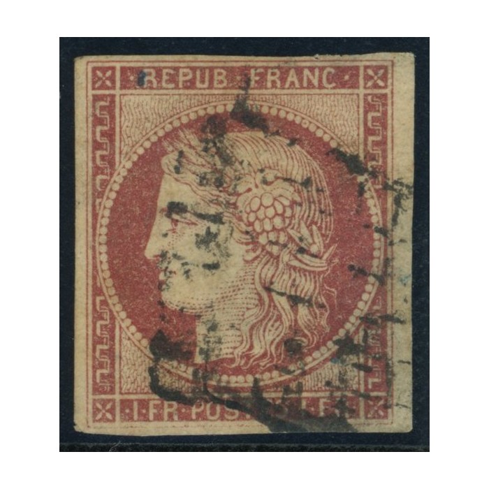 YT 6 - Oblitéré Grille - Signé Calves