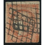 YT 7 - Oblitéré Grille - Certificat Brun 14161