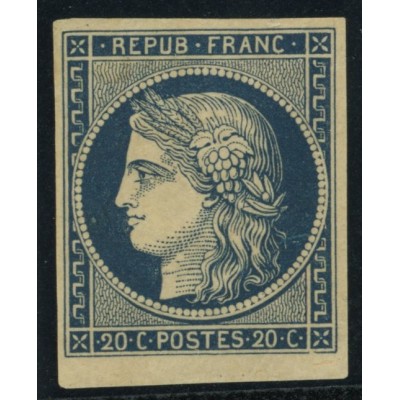 YT 8 - Neuf x - Signé Brun - Certificat 15472 - VO 33/142