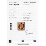 YT 7 - Oblitéré Grille - Certificat Brun 17953