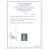 YT 8 - Neuf x - Signé Brun - Certificat 15472 - VO 33/142
