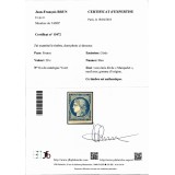 YT 8 - Neuf x - Signé Brun - Certificat 15472 - VO 33/142