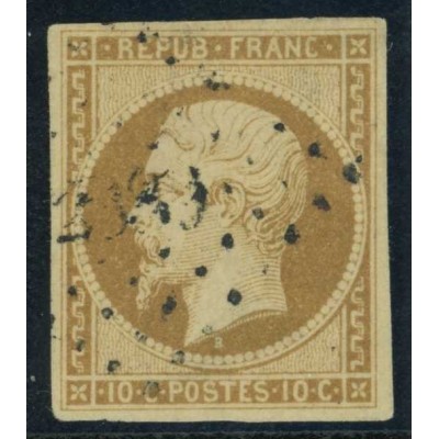 YT 9 - Oblitéré Petits chiffres - Cote 850 euros