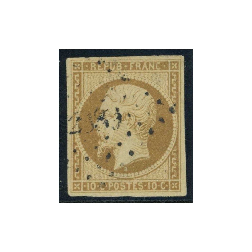 YT 9 - Oblitéré Petits chiffres - Cote 850 euros