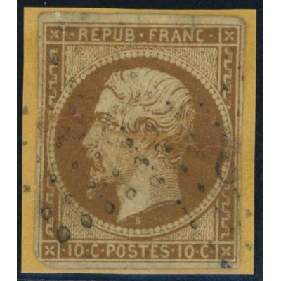 YT 9 - Oblitéré - Signé Brun - Cote 850 euros