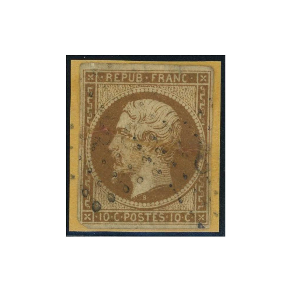 YT 9 - Oblitéré - Signé Brun - Cote 850 euros
