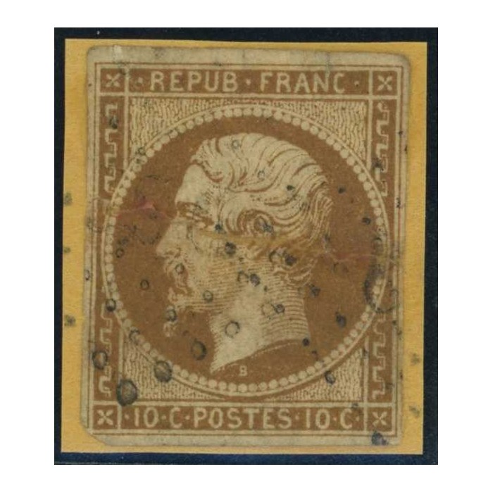 YT 9 - Oblitéré - Signé Brun - Cote 850 euros