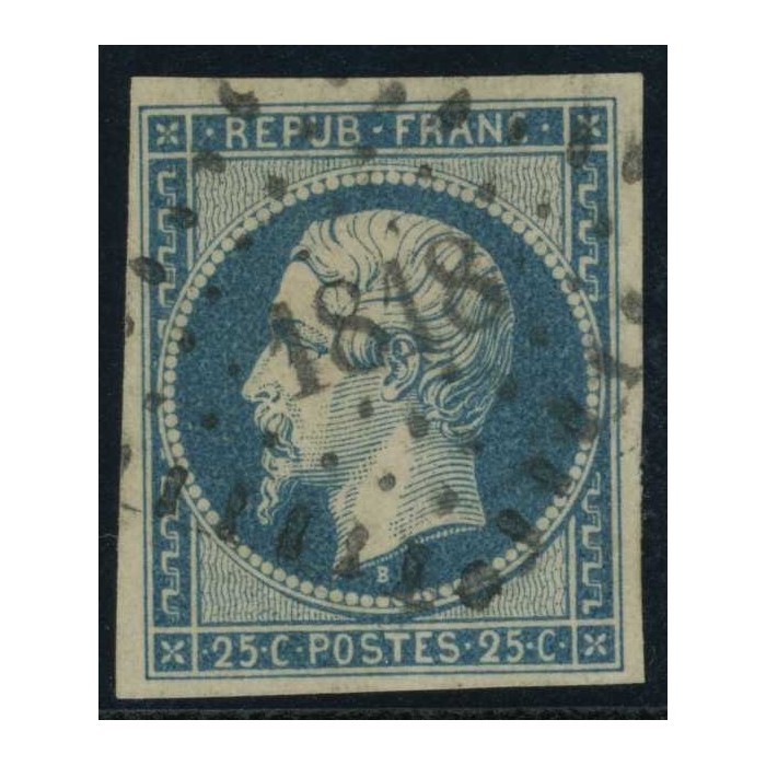 YT 10 - PC 1818 - Lyon - Rhône (68) - Signé - Cote 45 euros