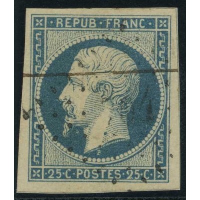 YT 10 - Oblitéré - Variété : Anneau Lune - Cote 100 euros