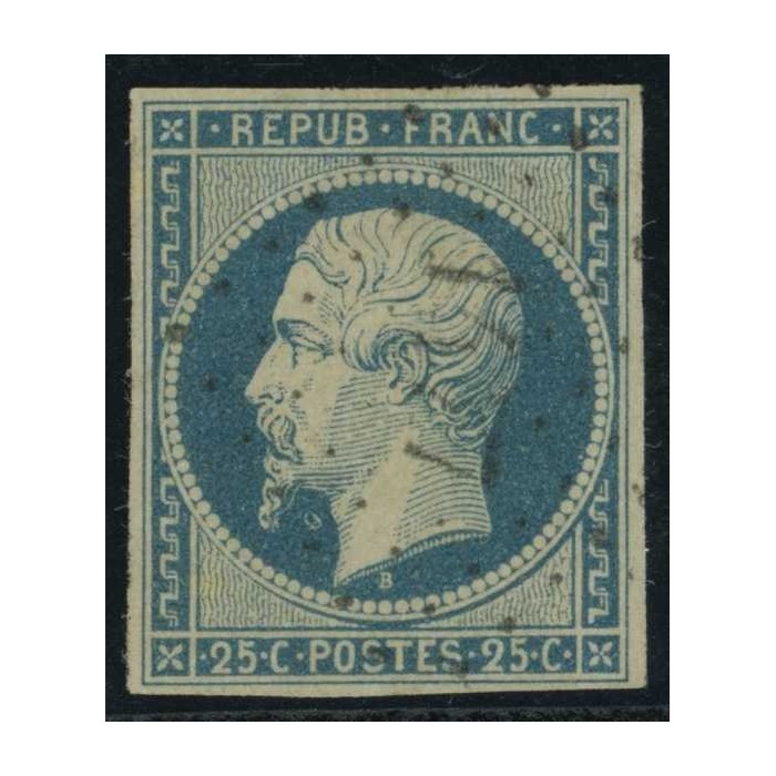YT 10 - Oblitéré - Variété : Anneau Lune - Cote 100 euros